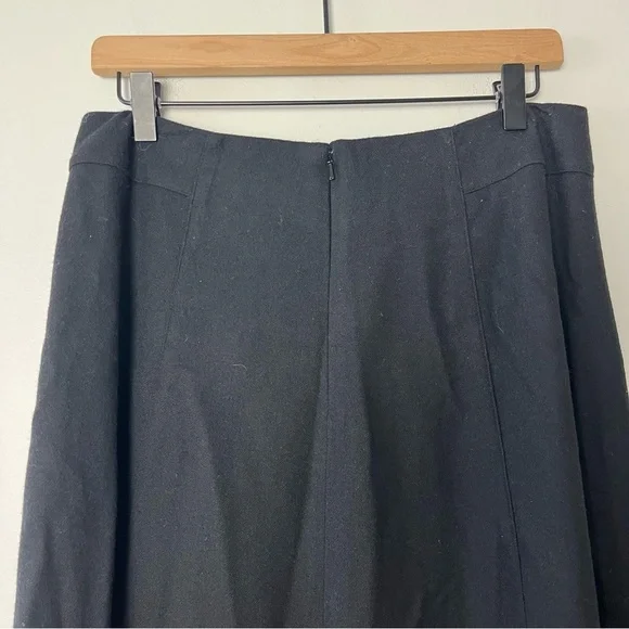 Eddie Bauer Black Wool Blend Maxi Skirt 12 - Picture 3 of 7